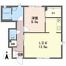 シャーメゾン中央 1LDKの間取り