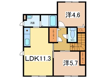 間取図 シャーメゾン古田刈