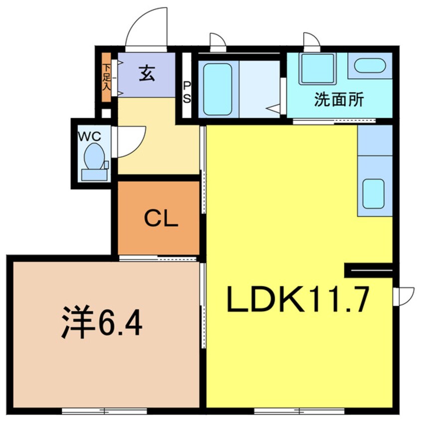 間取図 シャーメゾン古田刈