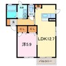 スカリエッティ 1LDKの間取り