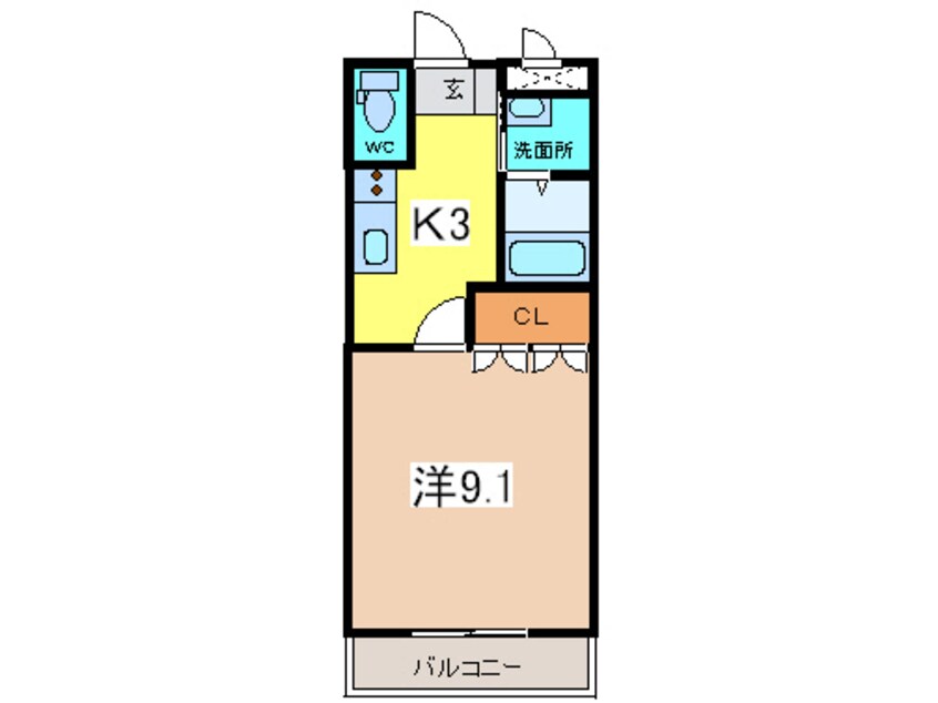 間取図 デヴァン・レジェール山花