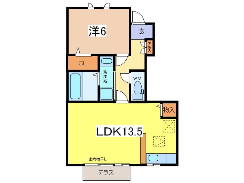 間取図 KNKS　アルコバレーノ