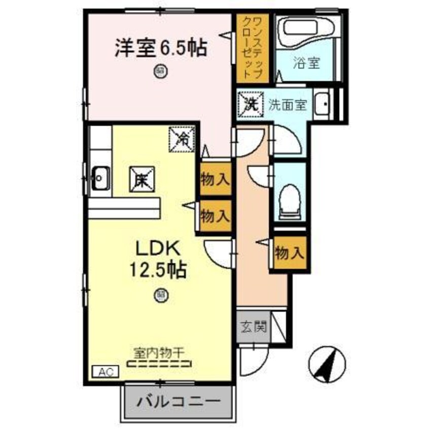 間取図 カーサ　ディ　パーチェ