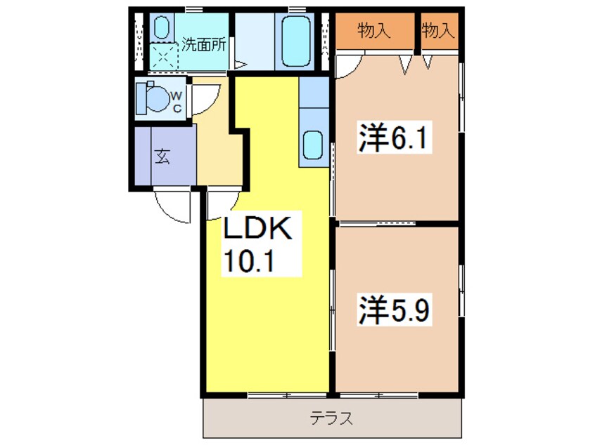 間取図 エクセルコート