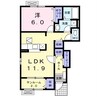 ヒルズ・キザキＡ・Ｂ 1LDKの間取り