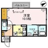 ＫＮＫＳステラ 1Kの間取り