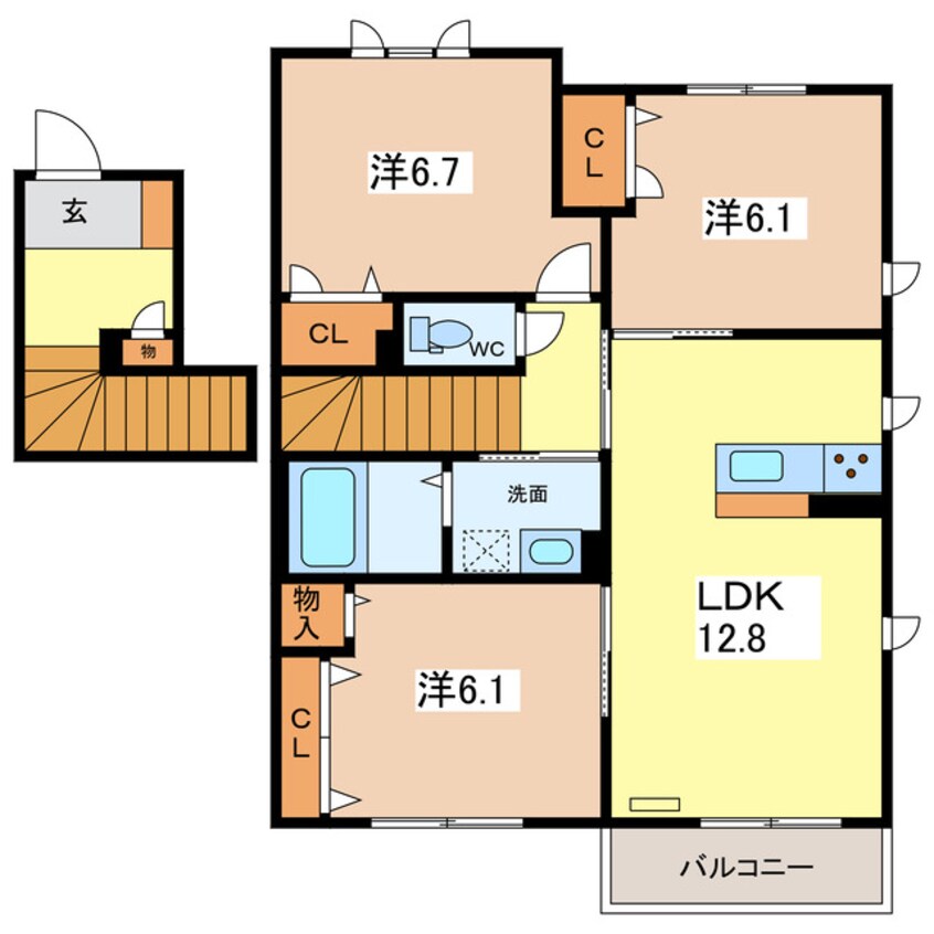 間取図 シャーメゾン　プルミエ