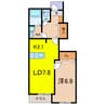 クレスト 1LDKの間取り