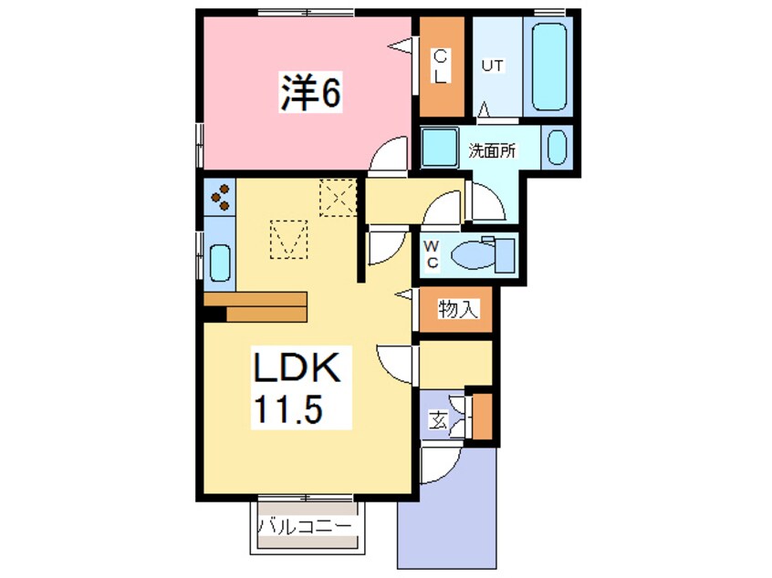 間取図 ピーチガーデン