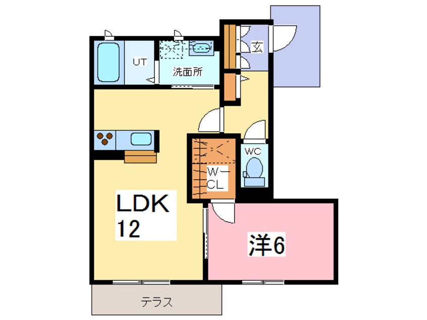 間取図 ハイムチェリー　Ｄ棟