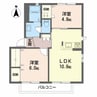 バリュージュ　えみれい 2LDKの間取り