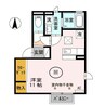 ヴィブレ８ 1Rの間取り