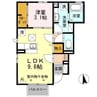 セビアン 1LDKの間取り