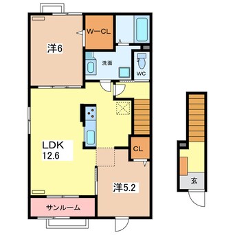 間取図 オーロモンテ・クアットロ