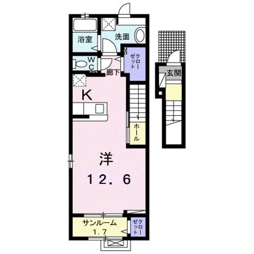 間取図 ソレイユ　ガーデン