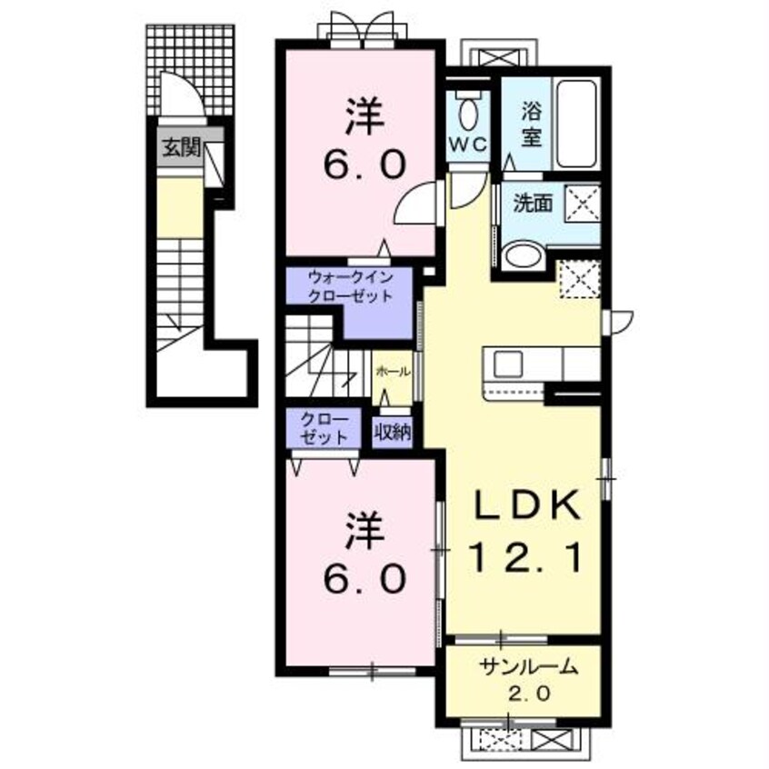 間取図 ランドマーク気比Ⅱ