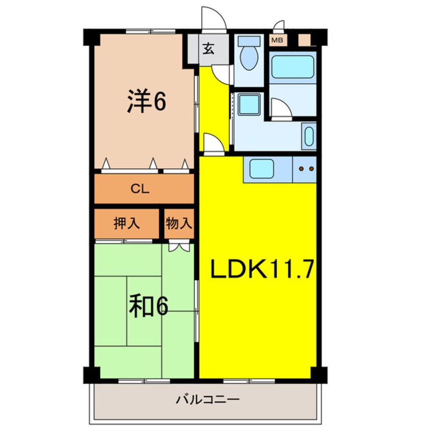 間取図 ルミナスハイツ