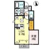 ボヌール　アバンセ 1LDKの間取り