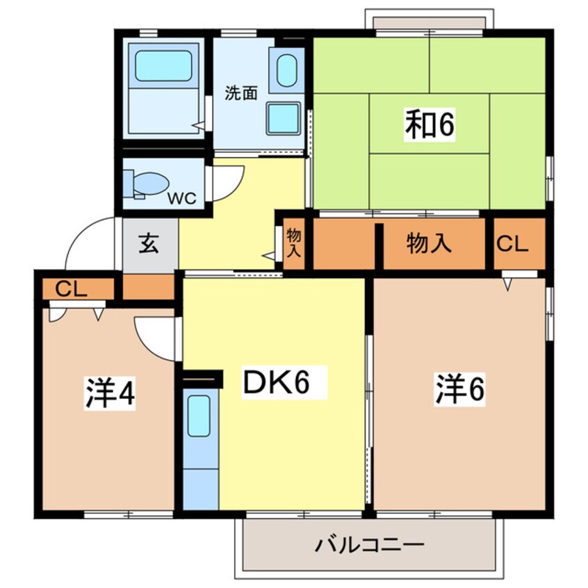 間取図 パインハイツ