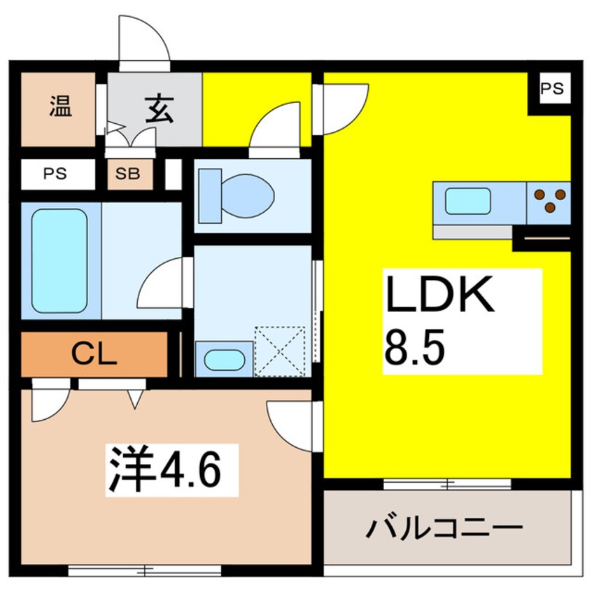 間取図 メゾン　ド　カナワ