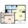 カーサエルガノ 1LDKの間取り