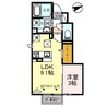 クレセールS 1LDKの間取り