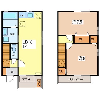 間取図 エスペランス8