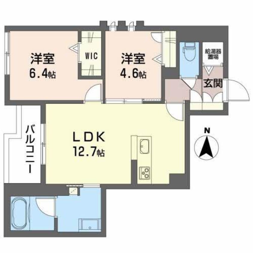 間取図 アビタシオン野神