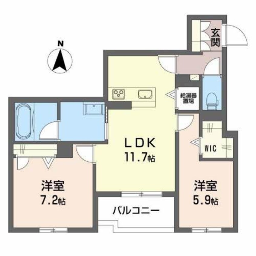 間取図 アビタシオン野神