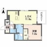 アビタシオン野神 1LDKの間取り
