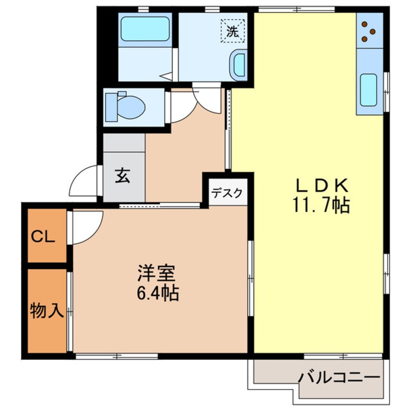 間取図 フレグランスヒトミB