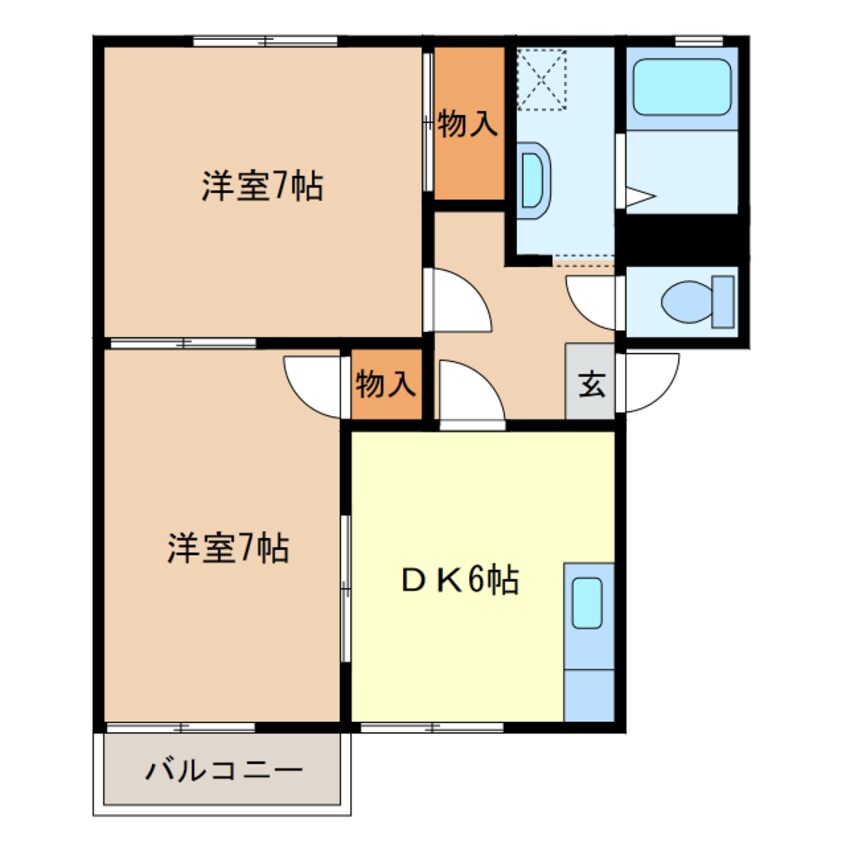 間取図 クレッセントヴィラA棟