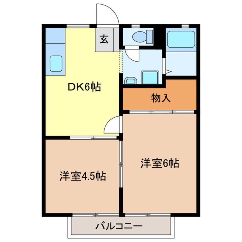 間取図 パナハイツTOMI B棟