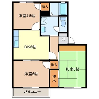 間取図 クレッセントヴィラB棟