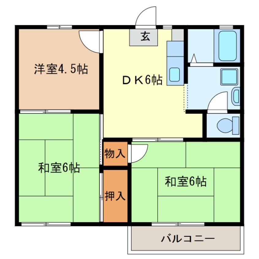 間取図 クレッセントヴィラC棟