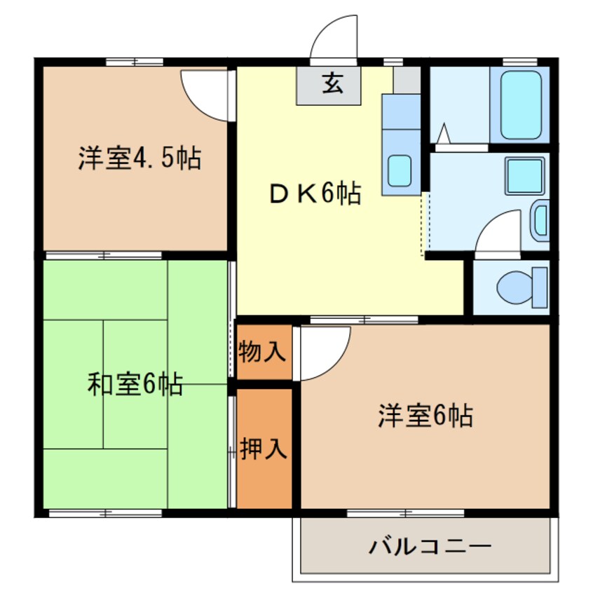 間取図 クレッセントヴィラC棟