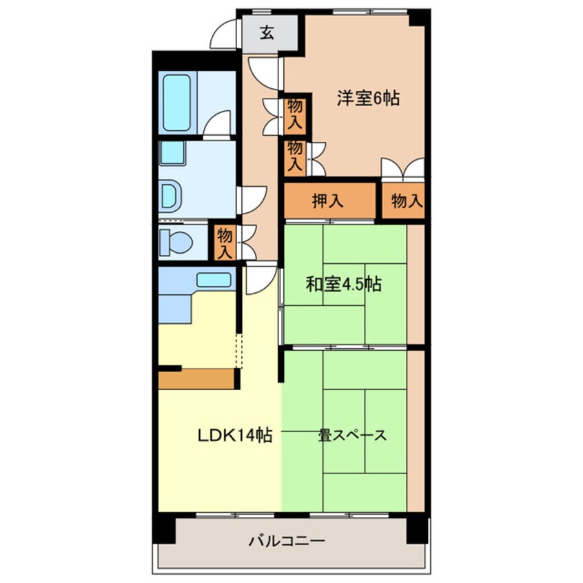 間取図 高雄ハイツ