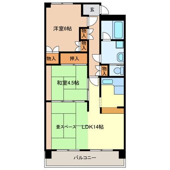 間取図 高雄ハイツ