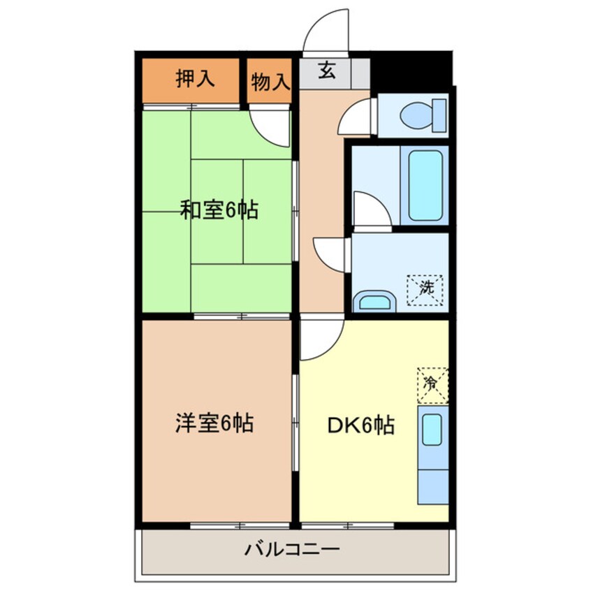 間取図 モンシャトー足利成和