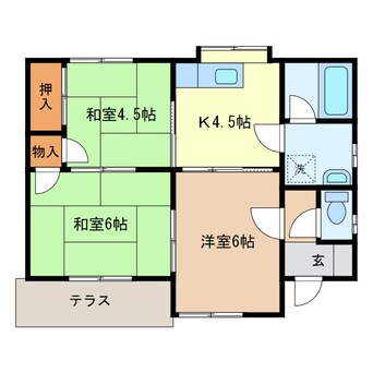 間取図 根岸方貸家　103号～111号