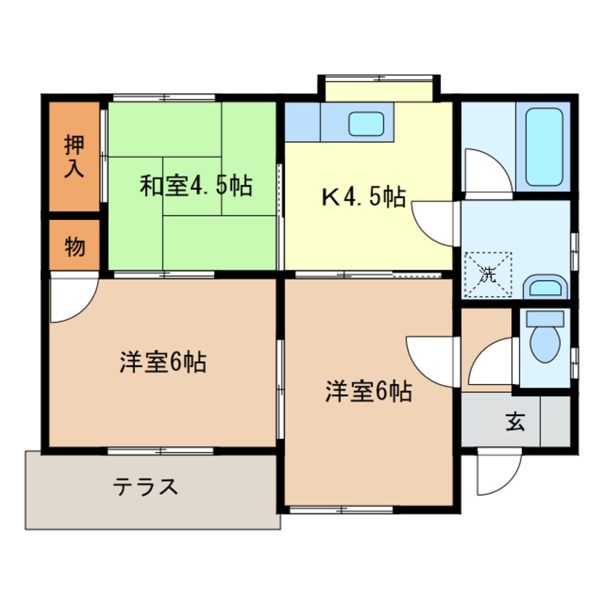 間取図 根岸方貸家　103号～111号