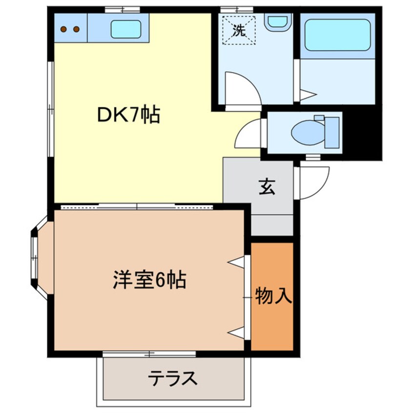 間取図 北山口ハイツ