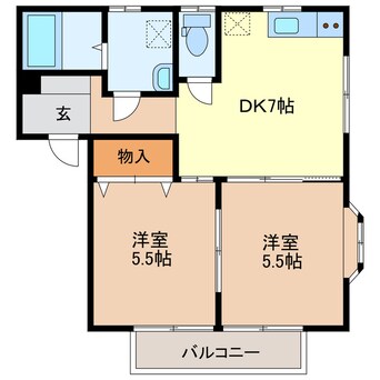 間取図 北山口ハイツ