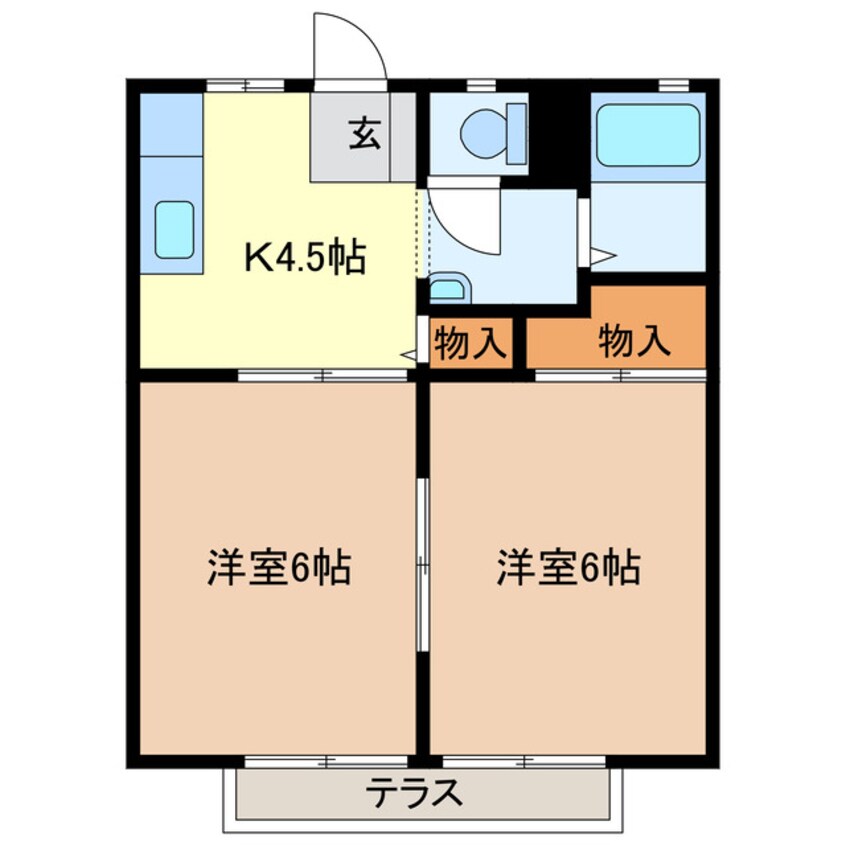 間取図 パナハイツ石原第３