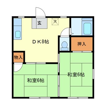 間取図 グリーンホームズＡ