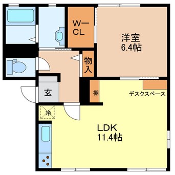 間取図 エコーハイツC棟