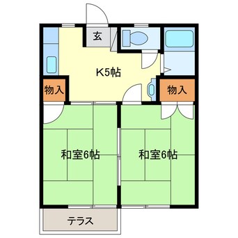 間取図 永倉コーポ３号棟