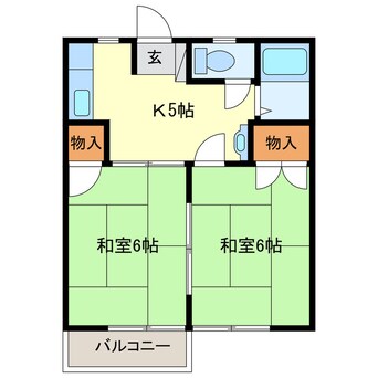 間取図 永倉コーポ３号棟