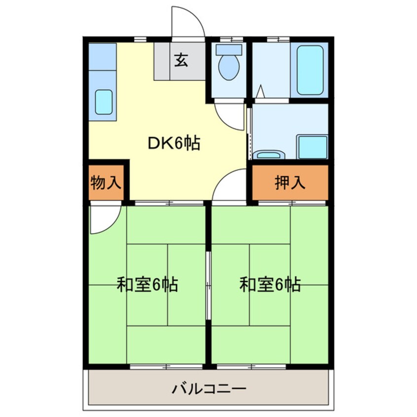 間取図 永倉コーポ１号棟