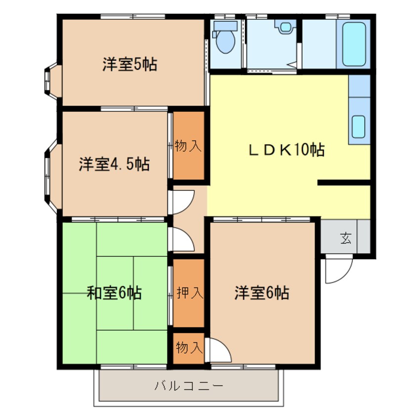 間取図 アメニティライフ3棟